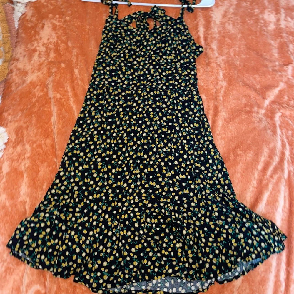 Mini lemon summer dress